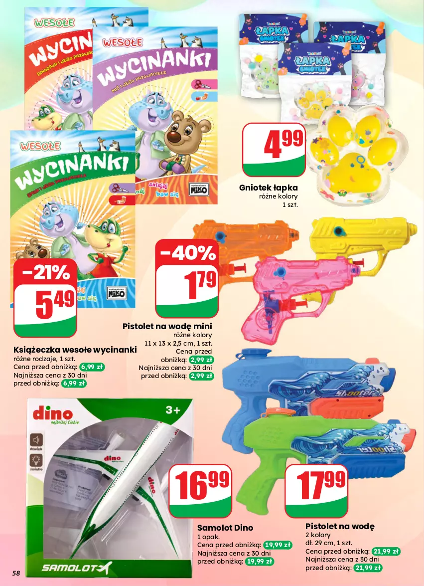 Gazetka promocyjna Dino - Gazetka 13 / 2026 - ważna 25.03 do 31.03.2026 - strona 58 - produkty: Amol, Pistolet, Samolot