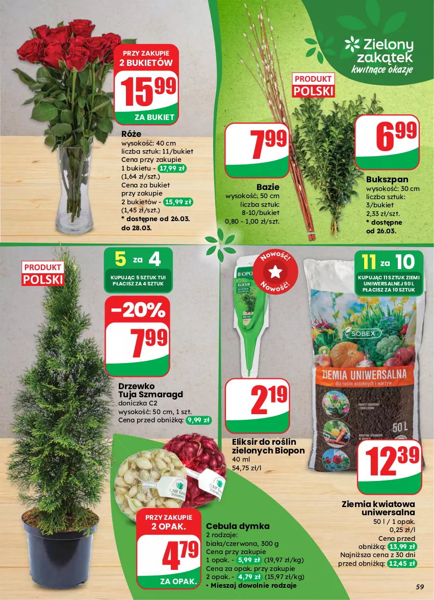 Gazetka promocyjna Dino - Gazetka 13 / 2026 - ważna 25.03 do 31.03.2026 - strona 59 - produkty: Bukiet, Cebula, Sok