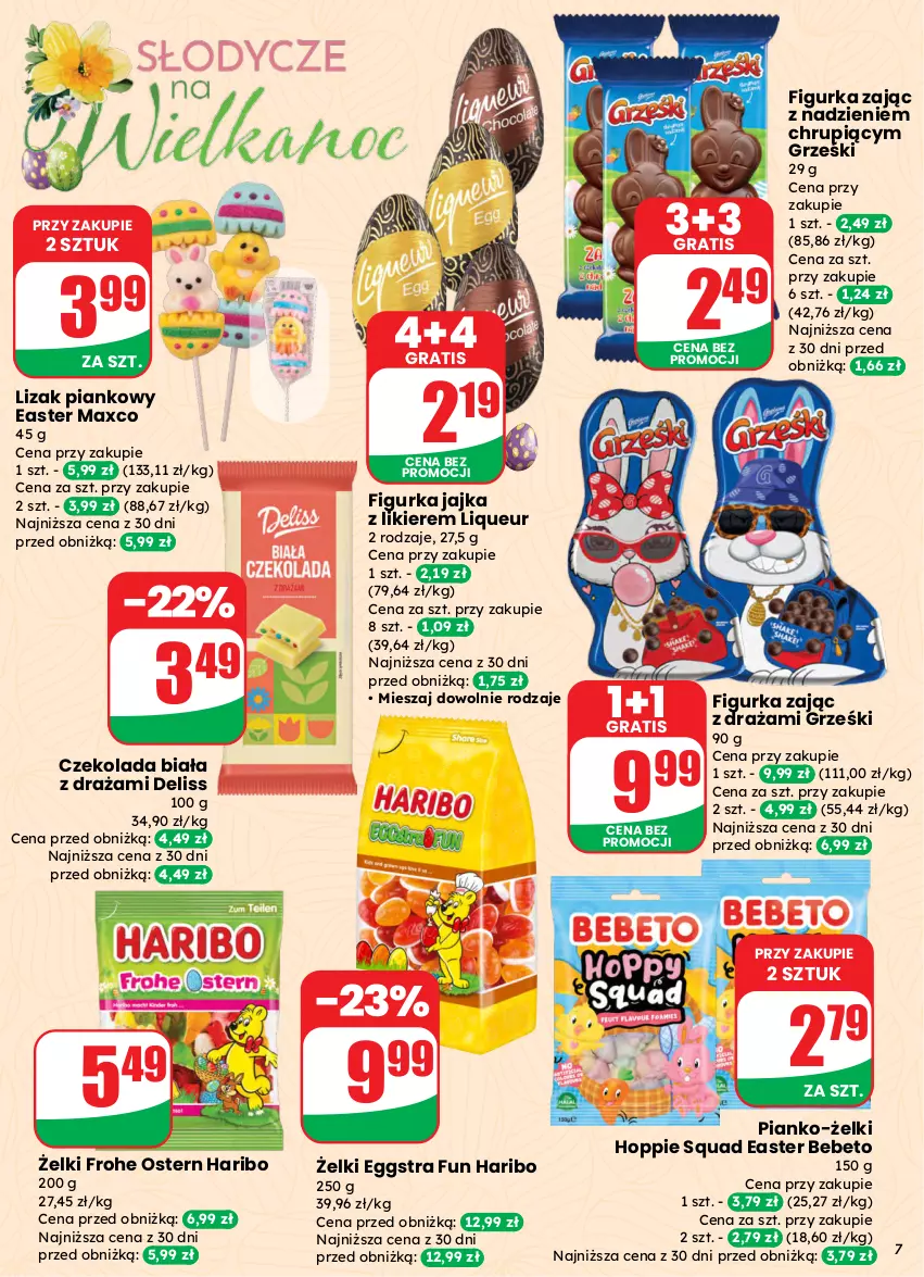 Gazetka promocyjna Dino - Gazetka 13 / 2026 - ważna 25.03 do 31.03.2026 - strona 7 - produkty: Czekolada, Deliss, Gra, Grześki, Haribo, Likier, Squad