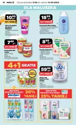 Gazetka promocyjna Netto - Netto Gazetka Food 37/24A - Gazetka - ważna od 14.09 do 14.09.2024 - strona 18 - produkty: Płyn do kąpieli, HiPP, Ryż, Gra, Cukier, Pieluchy, BoboVita, NAN Optipro, Mleczko, Szampon, Dzieci, Owoce, Nivea Baby, Napój, Nestlé, Nivea, Jabłka, Mleko, Hipp Bio