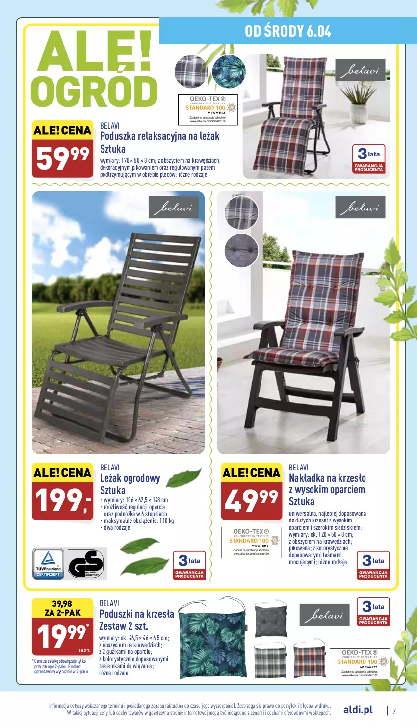 Gazetka promocyjna Aldi - Katalog Moda i Dom - ważna 06.04 do 10.04.2022 - strona 7 - produkty: Krzesło, Poduszka, Sok, Top