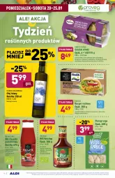 Gazetka promocyjna Aldi - Gazetka - ważna od 25.09 do 25.09.2021 - strona 14 - produkty: Pierogi, Ketchup, Kalafior, Frosta, Por, Gin, Oliwki, Tera, Burger, King’s Crown, Olej