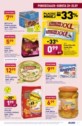 Gazetka promocyjna Aldi - Gazetka - ważna od 25.09 do 25.09.2021 - strona 9 - produkty: Top, Prince Polo, Cukier, Wafelek, Tera, Precle, Brzoskwinie, Knoppers, Owoce, Cukierki, Kakao, Kokos
