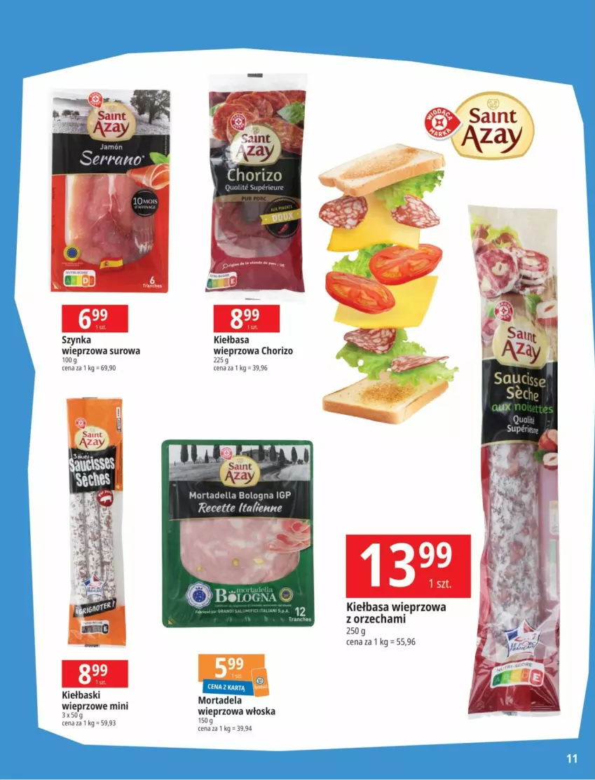 Gazetka promocyjna E Leclerc - ważna 07.11 do 18.11.2023 - strona 11 - produkty: Dell, Kiełbasa, Mortadella, Ser