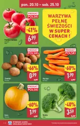 Gazetka promocyjna Aldi - Pełna oferta - Gazetka - ważna od 25.10 do 25.10.2025 - strona 2 - produkty: Warzywa, Ziemniaki, Brokuły, Pomidory