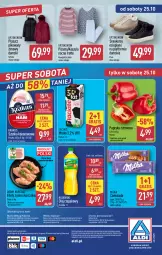 Gazetka promocyjna Aldi - Pełna oferta - Gazetka - ważna od 25.10 do 25.10.2025 - strona 41 - produkty: Kurczak, Krakus, Kujawski, Ser, Por, Gra, Sneakersy, Papryka czerwona, Koszula nocna, Papryka, Kosz, O nas, Koszula, Szynka konserwowa, Szynka, Płaszcz, Czekolada, Olej rzepakowy, Biuro, Olej, Milka, Piżama, Mleko, Fa