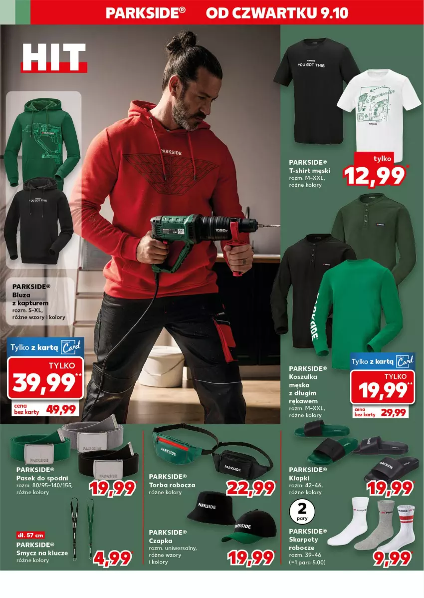Gazetka promocyjna Kaufland - Kaufland - ważna 09.10 do 15.10.2025 - strona 12 - produkty: Czapka, Karp, Klapki, Parkside, Pasek, Smycz, T-shirt, Torba