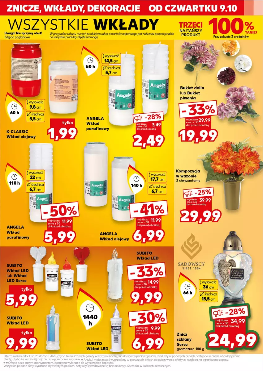 Gazetka promocyjna Kaufland - Kaufland - ważna 09.10 do 15.10.2025 - strona 5 - produkty: Bukiet, Gra, Olej, Piwo, Por, Rama, Ser, Sok, Waga, Wazon, Wkład olejowy, Znicz