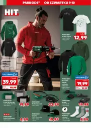 Gazetka promocyjna Kaufland - Kaufland - Gazetka - ważna od 15.10 do 15.10.2025 - strona 12 - produkty: Parkside, Klapki, Karp, Czapka, T-shirt, Pasek, Smycz, Torba