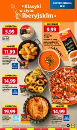 Gazetka promocyjna Lidl - GAZETKA - Gazetka - ważna od 24.01 do 24.01.2024 - strona 19 - produkty: Sos, Ser, Krokiety, Migdały, Zupa, Pizza, Kalmar, Jamón serrano, Bazyl