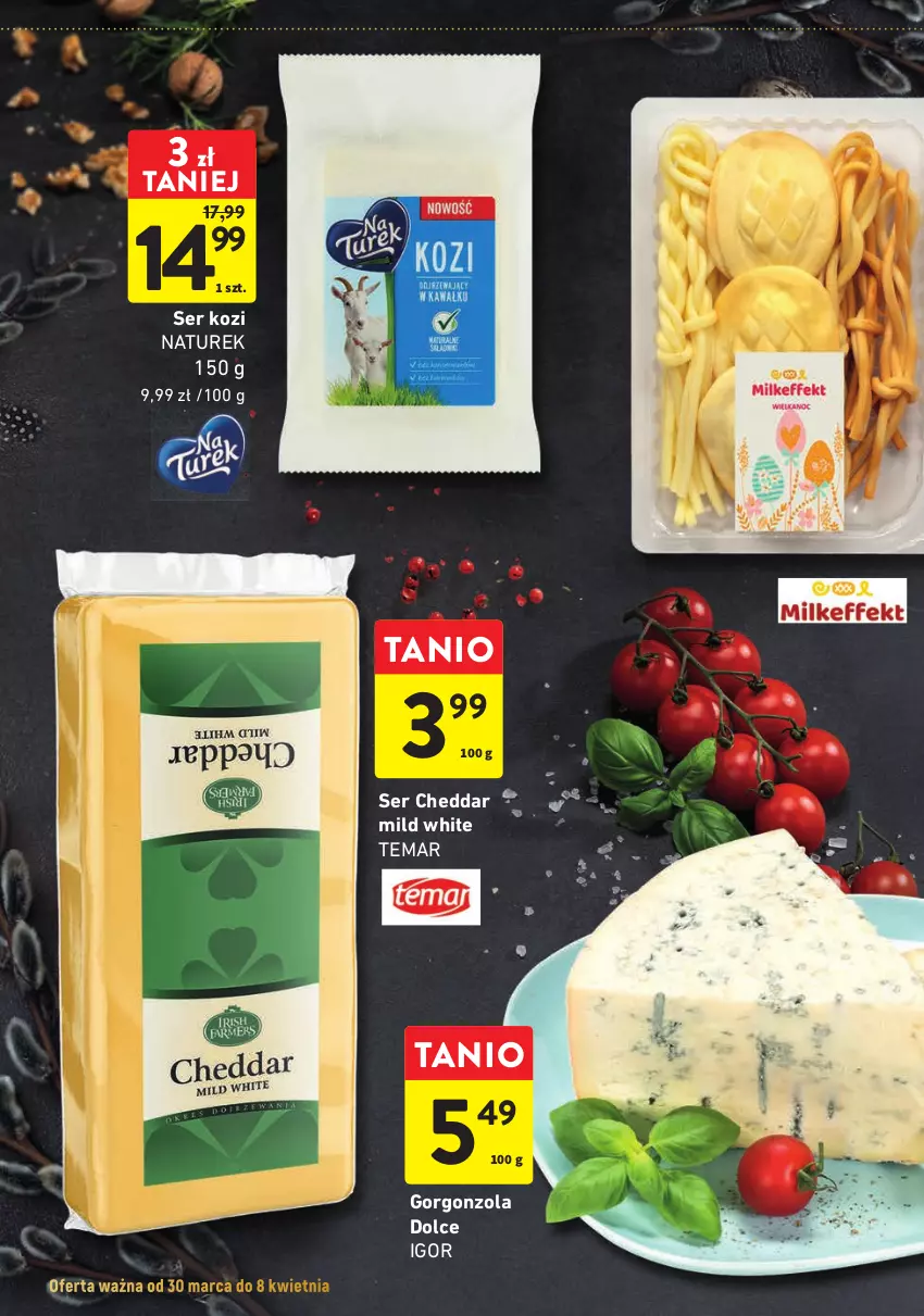 Gazetka promocyjna Intermarche - Gazetka Intermarche - ważna 30.03 do 08.04.2023 - strona 2 - produkty: Camembert, Cheddar, Gorgonzola, NaTurek, Rust, Ser, Ser kozi