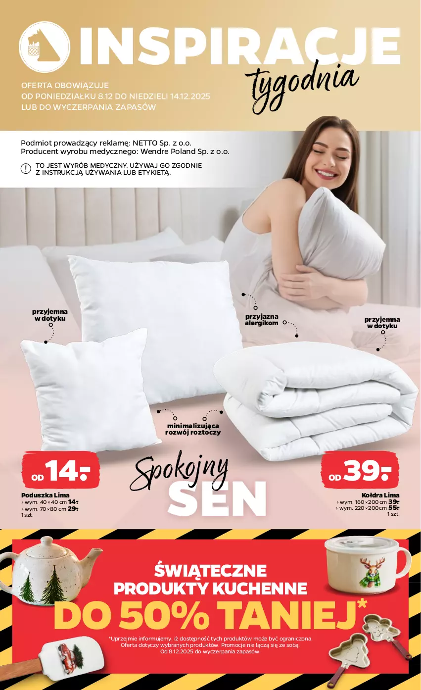 Gazetka promocyjna Netto - Od Poniedziałku Przemysłowa - ważna 08.12 do 14.12.2025 - strona 2 - produkty: Gra, Kołdra, Poduszka