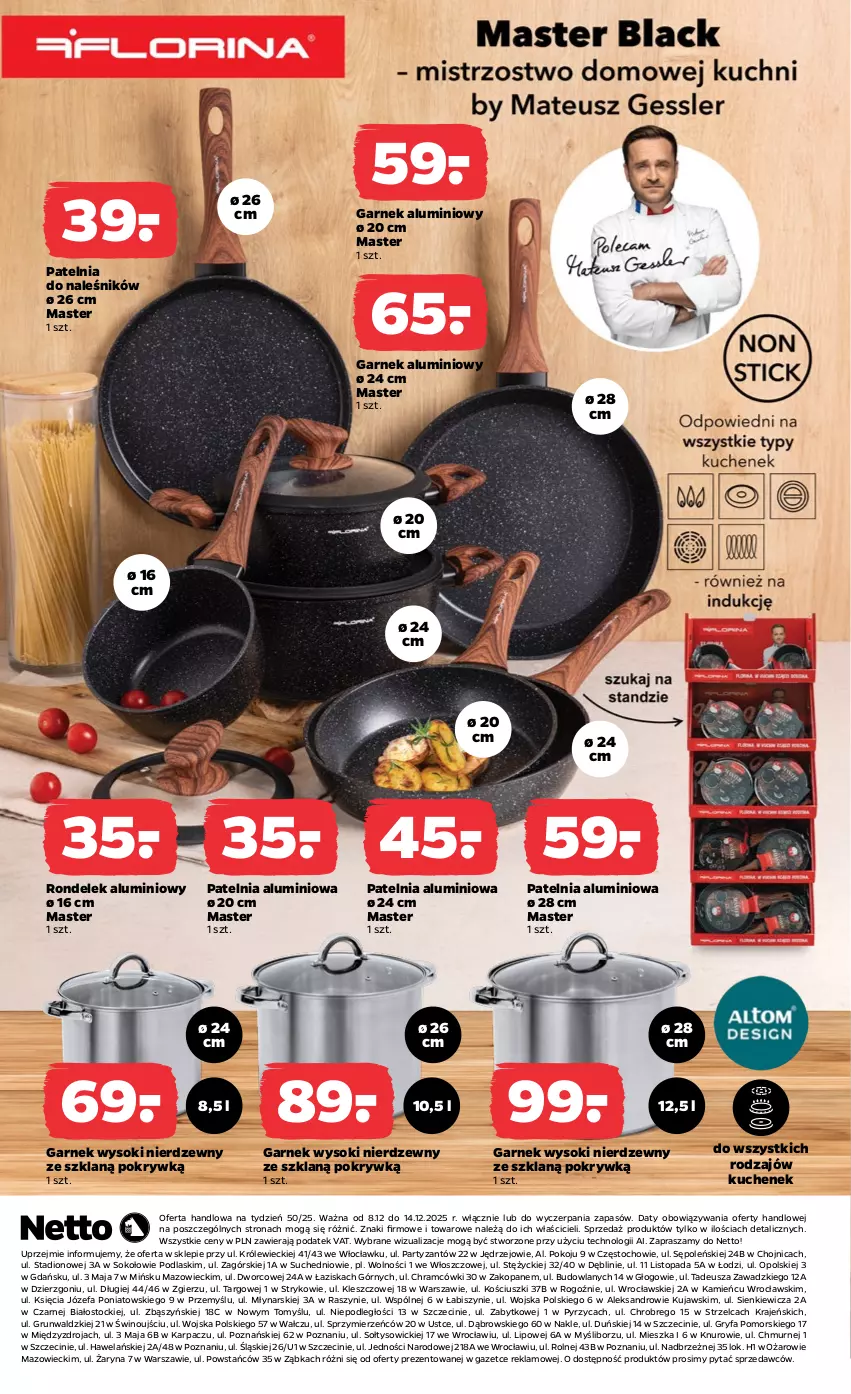 Gazetka promocyjna Netto - Od Poniedziałku Przemysłowa - ważna 08.12 do 14.12.2025 - strona 3 - produkty: Fa, Garnek, Gry, Karp, Kujawski, Patelnia, Podlaski, Rondel, Sok, Stock, Top, Wino
