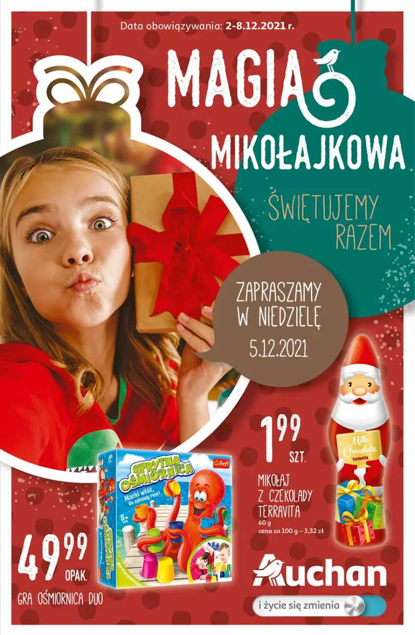 Gazetka promocyjna Auchan - Magia Mikołajkowa Hipermarkety - ważna 02.12 do 08.12.2021 - strona 1