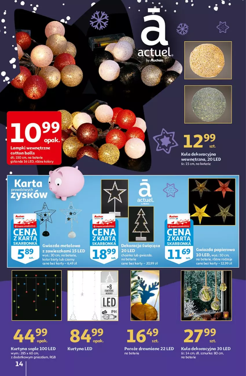 Gazetka promocyjna Auchan - Magia Mikołajkowa Hipermarkety - ważna 02.12 do 08.12.2021 - strona 14 - produkty: Choinka, Gwiazda, Inka, Por