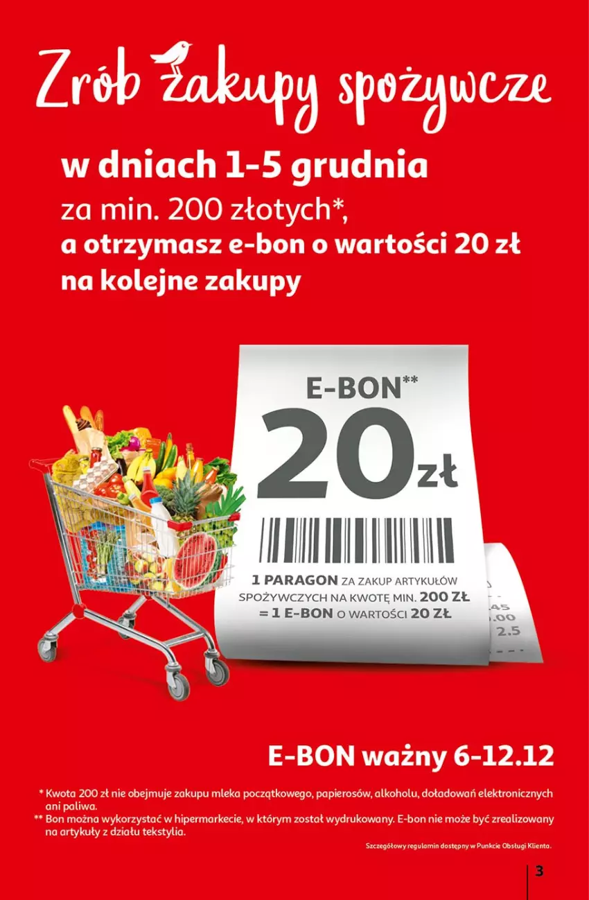 Gazetka promocyjna Auchan - Magia Mikołajkowa Hipermarkety - ważna 02.12 do 08.12.2021 - strona 3 - produkty: Olej, Papier