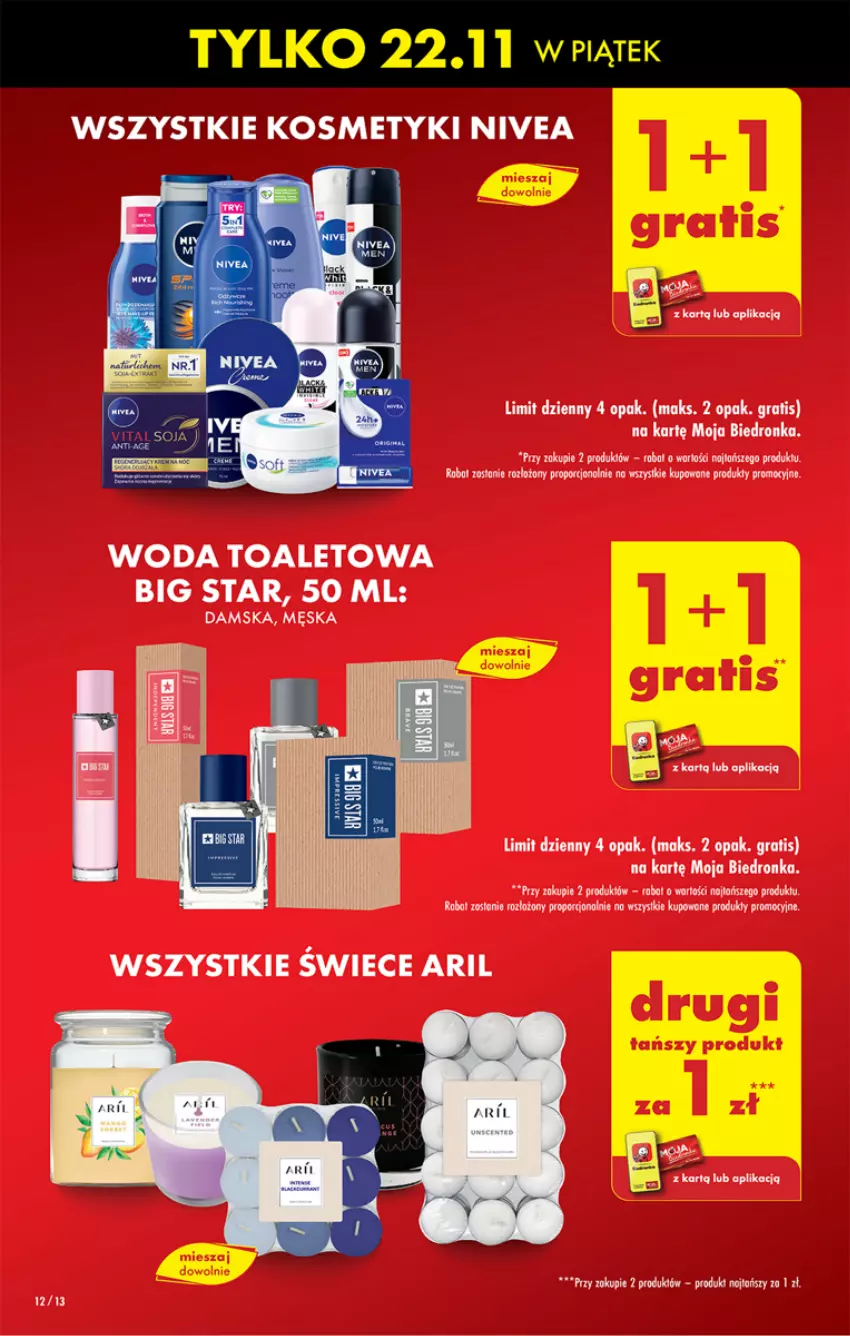 Gazetka promocyjna Biedronka - Od Czwartku - ważna 21.11 do 27.11.2024 - strona 12 - produkty: Gra, Nivea, Woda, Woda toaletowa