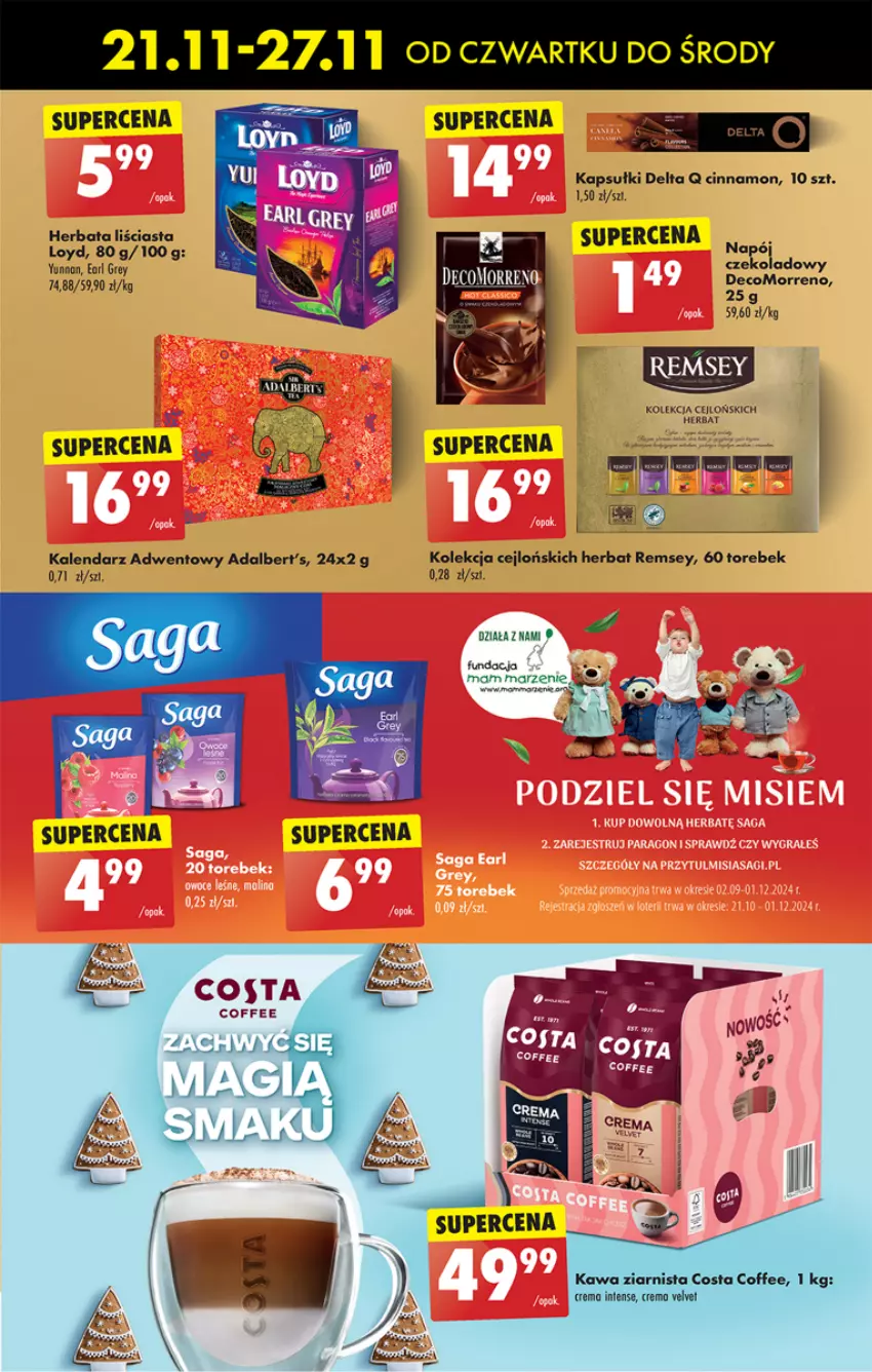 Gazetka promocyjna Biedronka - Od Czwartku - ważna 21.11 do 27.11.2024 - strona 51 - produkty: Earl Grey, Herbata, Kalendarz, Kalendarz adwentowy, Kawa, Kawa ziarnista, Loyd