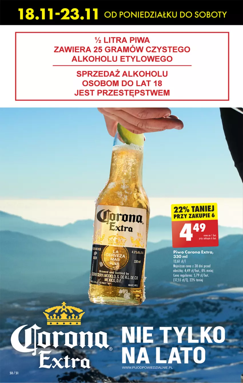 Gazetka promocyjna Biedronka - Od Czwartku - ważna 21.11 do 27.11.2024 - strona 60 - produkty: Corona Extra, Piwo