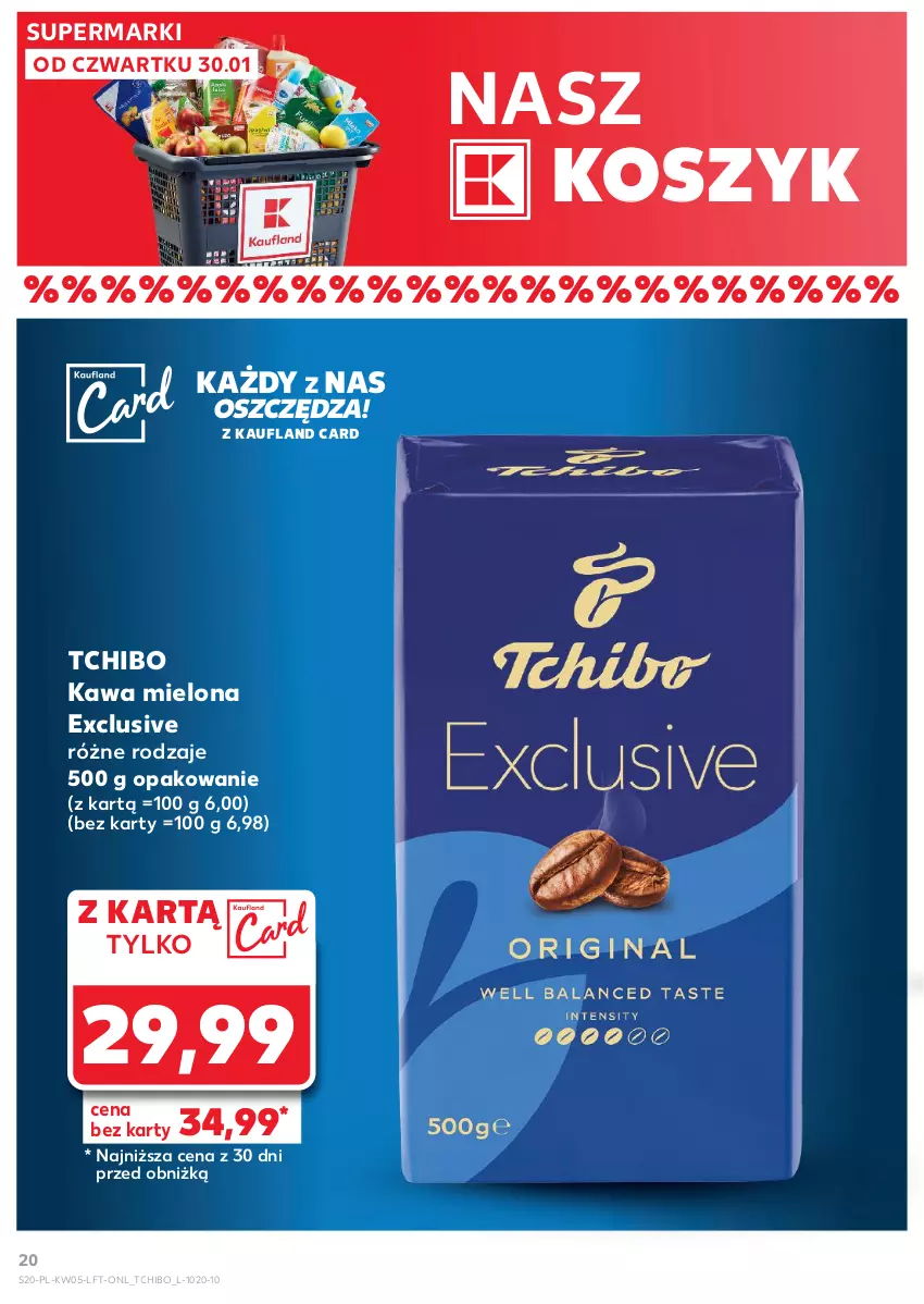 Gazetka promocyjna Kaufland - Gazetka tygodnia - ważna 30.01 do 05.02.2025 - strona 20 - produkty: Kawa, Kawa mielona, Kosz, Tchibo