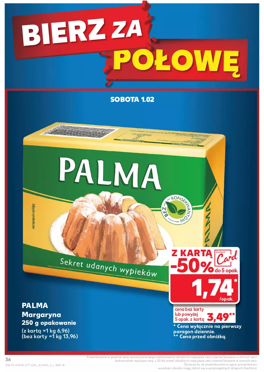 Gazetka promocyjna Kaufland - Gazetka tygodnia - ważna 30.01 do 05.02.2025 - strona 36 - produkty: Margaryna, Palma, Rama, Sok