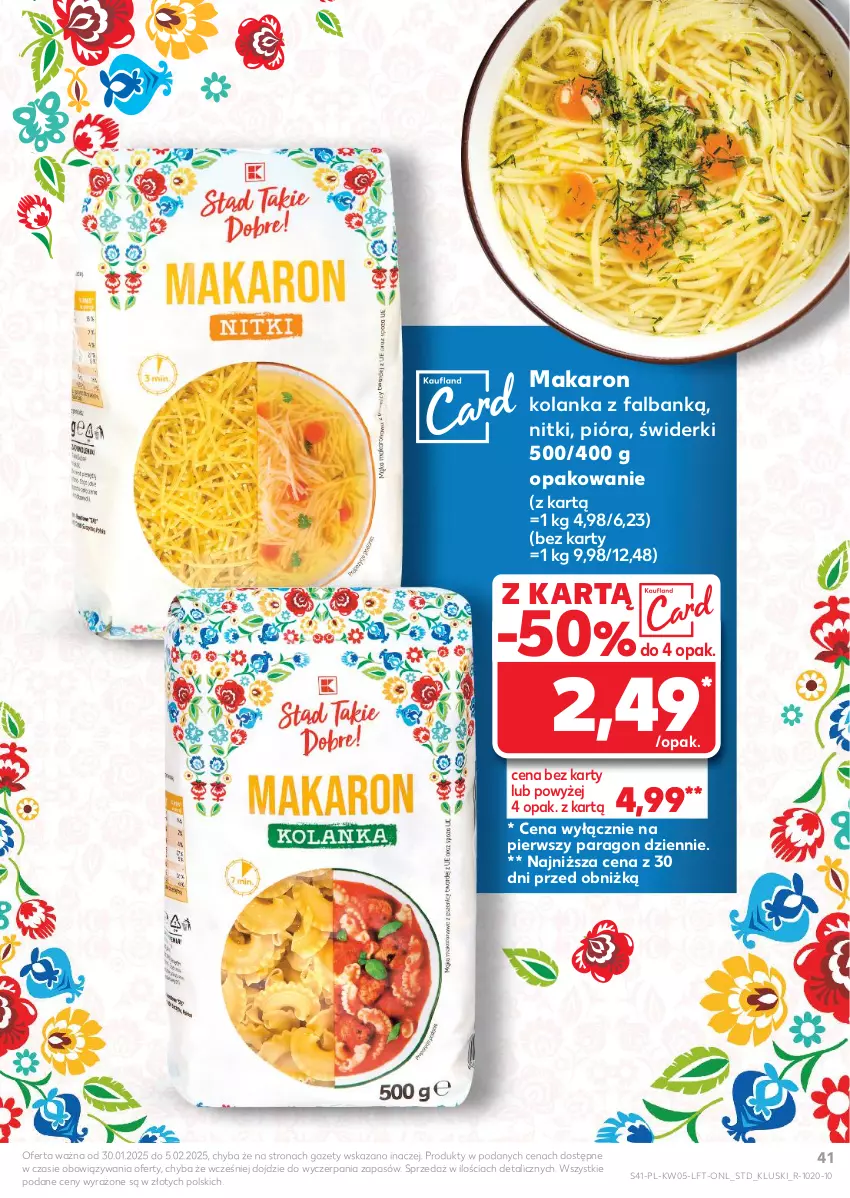 Gazetka promocyjna Kaufland - Gazetka tygodnia - ważna 30.01 do 05.02.2025 - strona 41 - produkty: Fa, Makaron