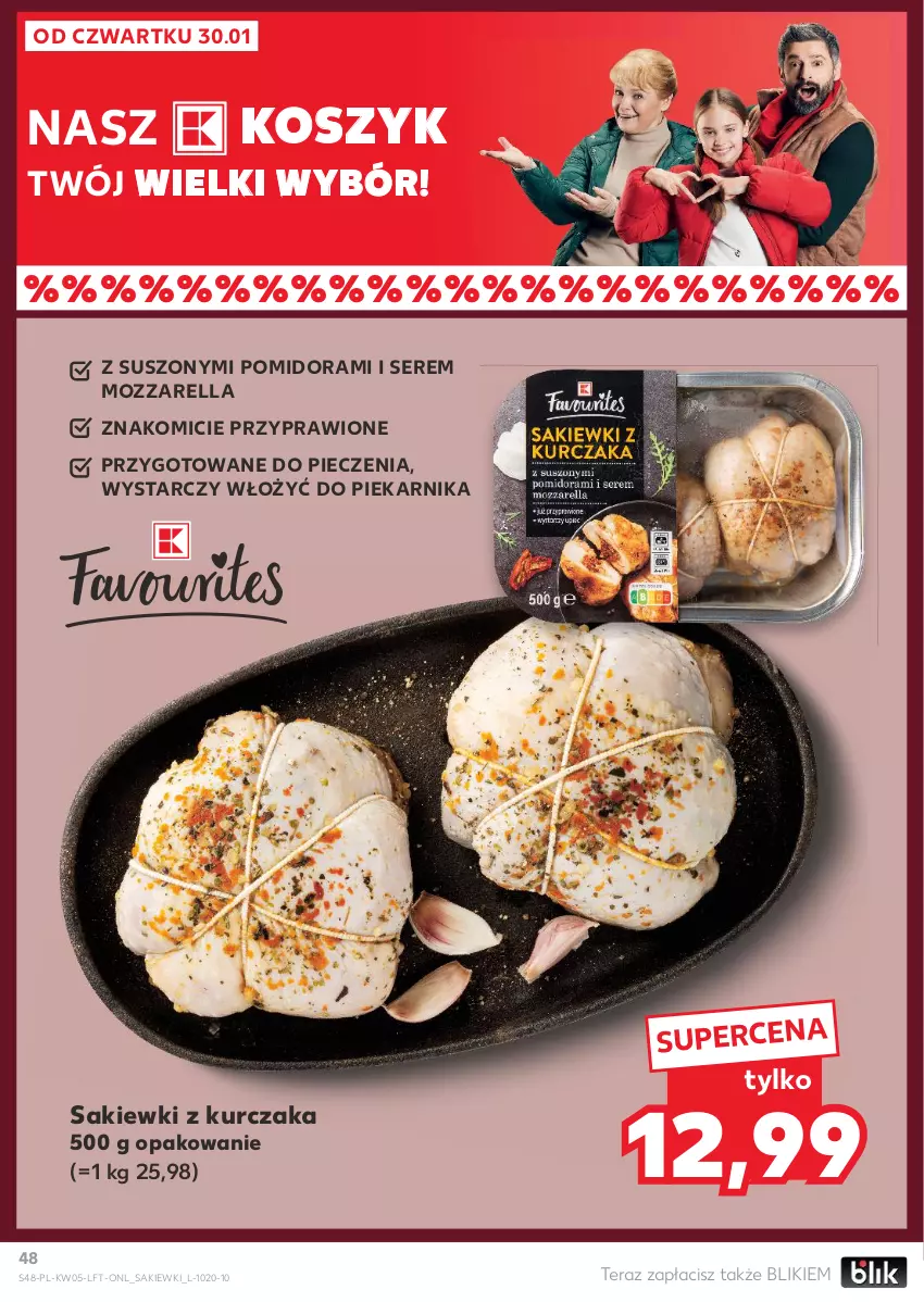 Gazetka promocyjna Kaufland - Gazetka tygodnia - ważna 30.01 do 05.02.2025 - strona 48 - produkty: Kosz, Kurczak, Mozzarella, Piec, Piekarnik, Ser, Tera