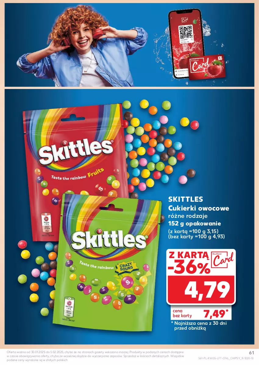 Gazetka promocyjna Kaufland - Gazetka tygodnia - ważna 30.01 do 05.02.2025 - strona 61 - produkty: Chipsy, Cukier, Cukierki