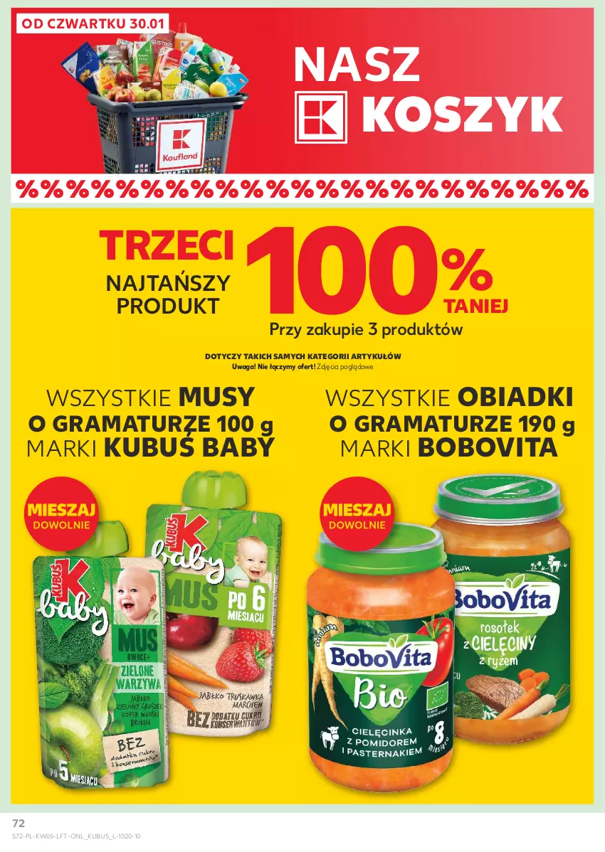 Gazetka promocyjna Kaufland - Gazetka tygodnia - ważna 30.01 do 05.02.2025 - strona 72 - produkty: BoboVita, Gra, Kosz, Kubuś, Mus, Rama, Waga