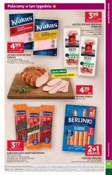 Gazetka promocyjna Stokrotka - Market - Gazetka - ważna od 07.10 do 07.10.2026 - strona 13 - produkty: Krakus, Warzywa, Sok, Por, Gra, Sokołów, Parówki, Szynka, Tarczyński, Optima, Sport, Boczek, Owoce, Kabanos, Berlinki, Mięso