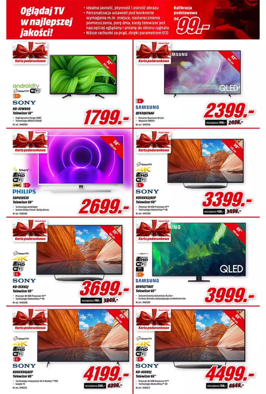 Gazetka promocyjna Media Markt - ważna 13.10 do 19.10.2021 - strona 4 - produkty: Cif, Fa, Gin, Kret, Metro, Philips, Por, Samsung, Sok, Sony, Telewizor