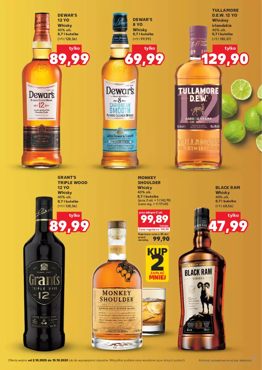 Gazetka promocyjna Kaufland - Barek Kauflandu - ważna 02.10 do 15.10.2025 - strona 13 - produkty: Gra, Lack, Whiskey, Whisky