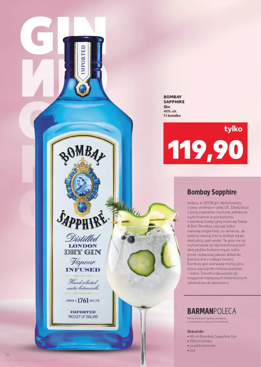 Gazetka promocyjna Kaufland - Barek Kauflandu - ważna 02.10 do 15.10.2025 - strona 16 - produkty: Gin, Por, Tonik, Woda