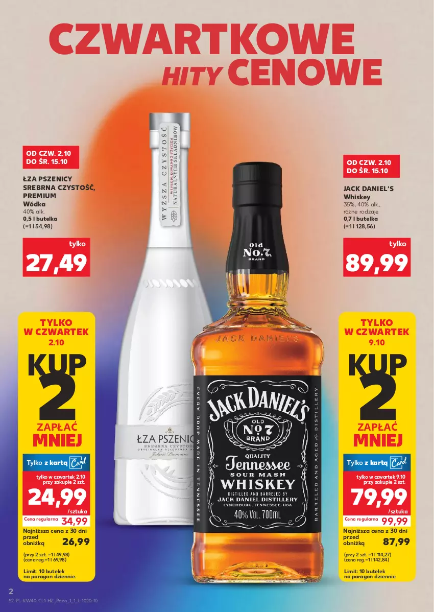 Gazetka promocyjna Kaufland - Barek Kauflandu - ważna 02.10 do 15.10.2025 - strona 2 - produkty: Whiskey, Wódka