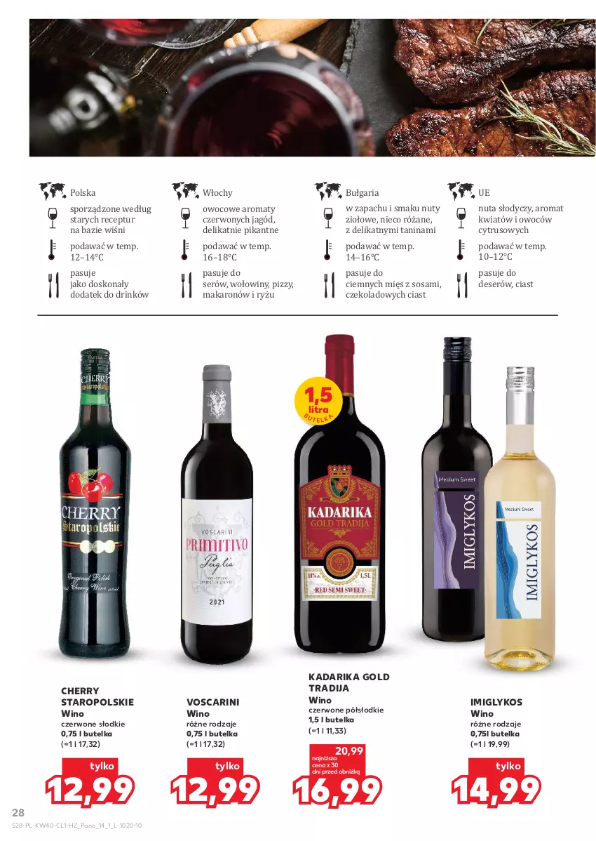 Gazetka promocyjna Kaufland - Barek Kauflandu - ważna 02.10 do 15.10.2025 - strona 28 - produkty: Deser, Makaron, Nuty, Por, Róża, Ryż, Ser, Sos, Wino, Wino czerwone