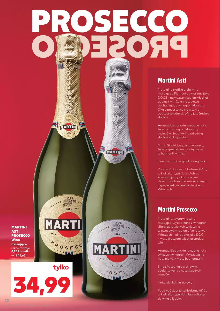 Gazetka promocyjna Kaufland - Barek Kauflandu - ważna 02.10 do 15.10.2025 - strona 32 - produkty: Ananas, Deser, Gruszki, Martini, Melon, Mus, Nuty, Prosecco, Sałat, Sałatka, Ser, Sok, Top, Wino, Wino musujące