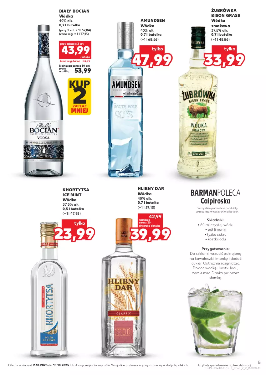 Gazetka promocyjna Kaufland - Barek Kauflandu - ważna 02.10 do 15.10.2025 - strona 5 - produkty: Amundsen, Biały Bocian, Cukier, Gra, Inka, Kawa, Lanki, Wódka