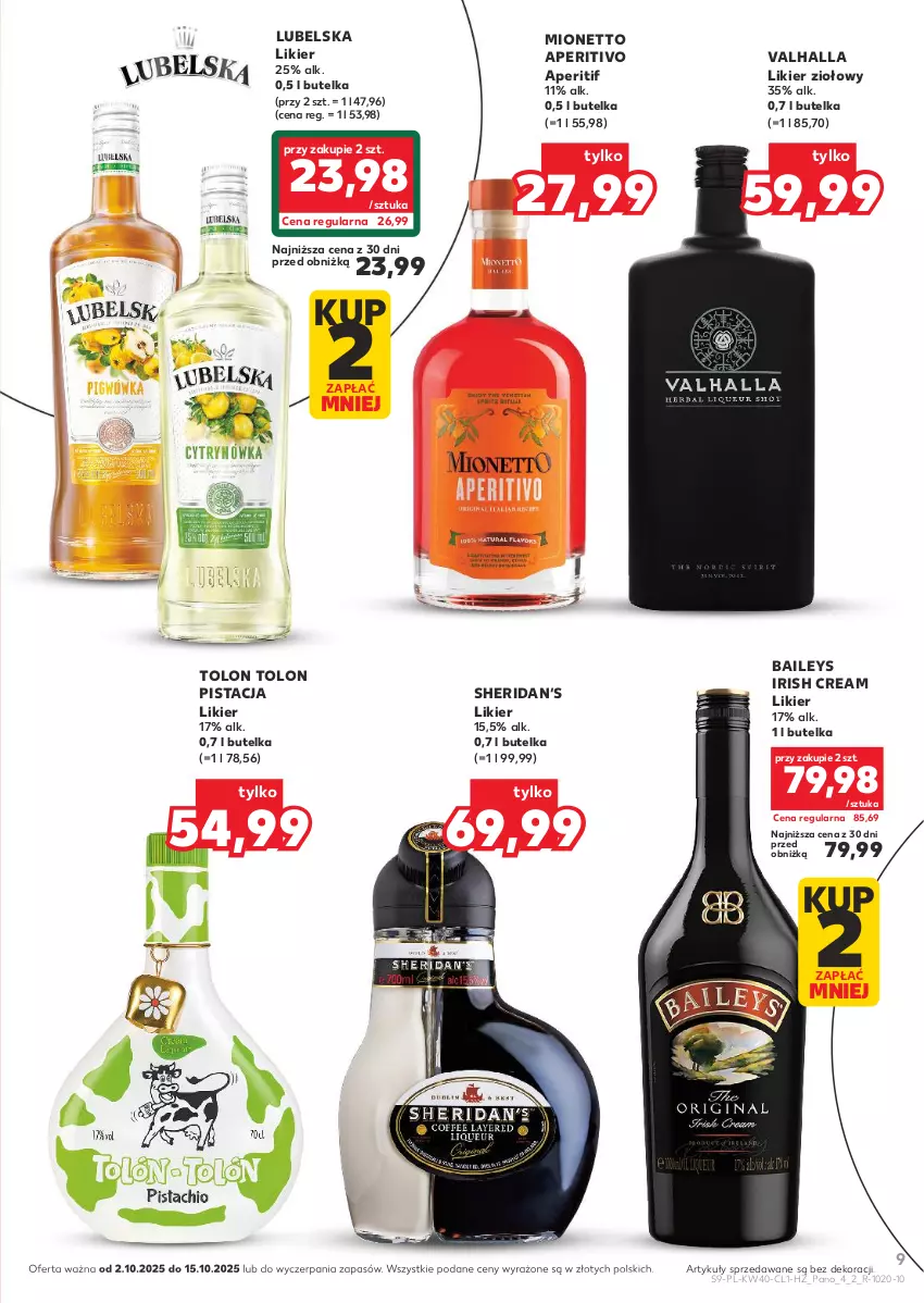 Gazetka promocyjna Kaufland - Barek Kauflandu - ważna 02.10 do 15.10.2025 - strona 9 - produkty: Likier, Mionetto