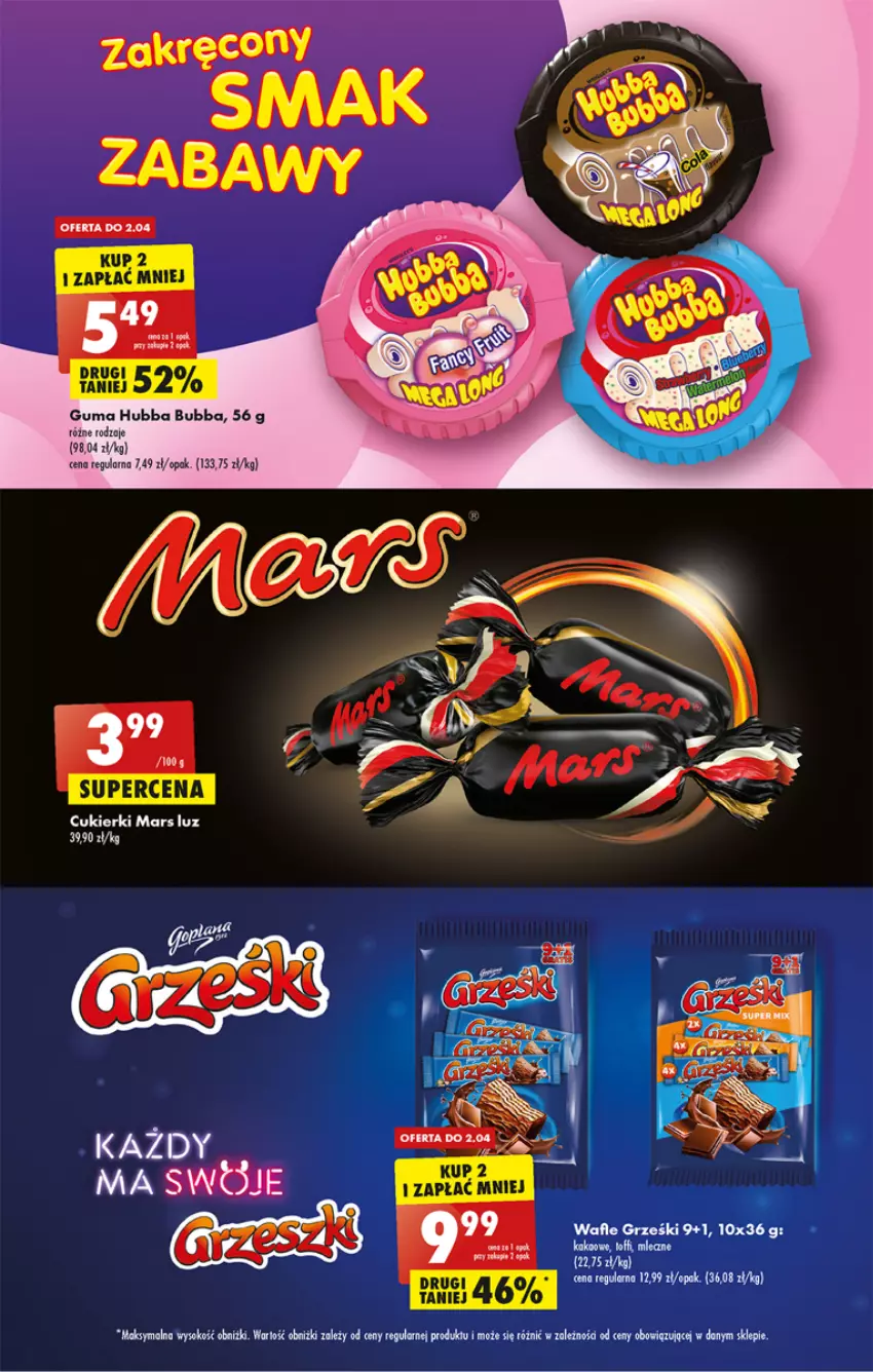 Gazetka promocyjna Biedronka - ważna 30.03 do 05.04.2023 - strona 49 - produkty: Cukier, Cukierki, Mars, Wafle