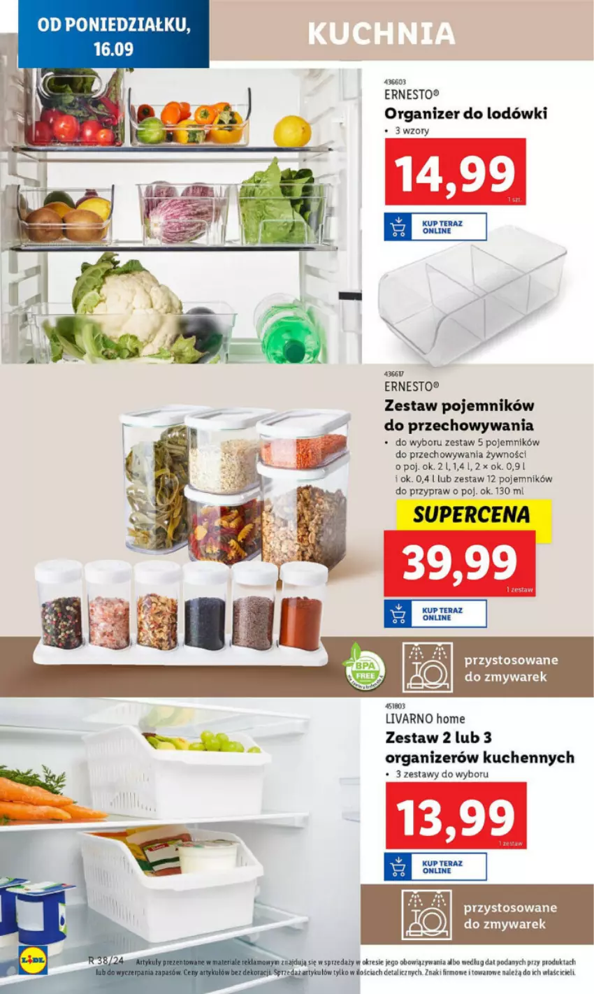 Gazetka promocyjna Lidl - ważna 16.09 do 24.09.2024 - strona 10 - produkty: Ivar, Organizer, Pojemnik