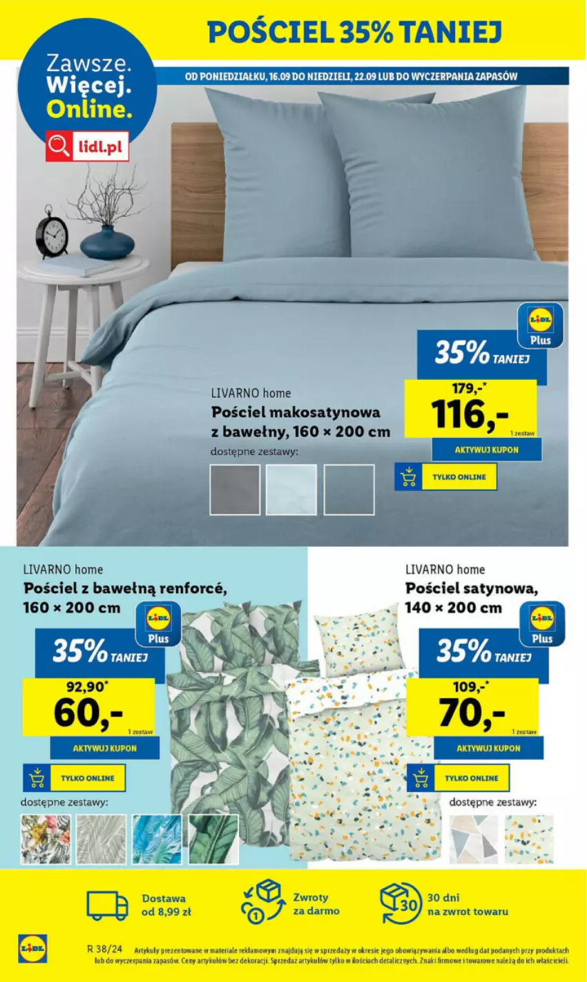 Gazetka promocyjna Lidl - ważna 16.09 do 24.09.2024 - strona 21 - produkty: Ivar, Pościel