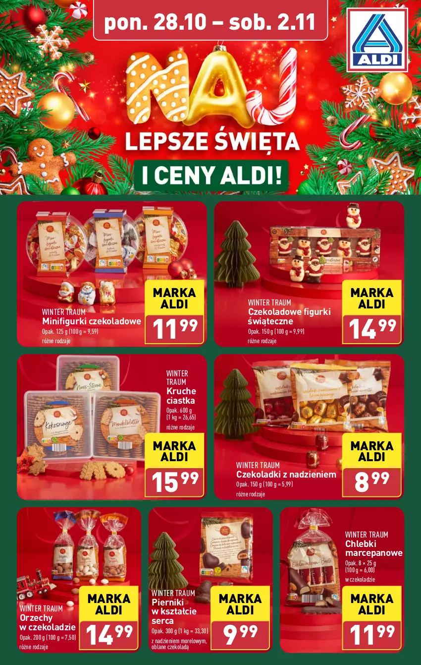 Gazetka promocyjna Aldi - Pełna oferta - ważna 28.10 do 02.11.2024 - strona 13 - produkty: Chleb, Ciastka, Orzechy w czekoladzie, Piernik, Ser