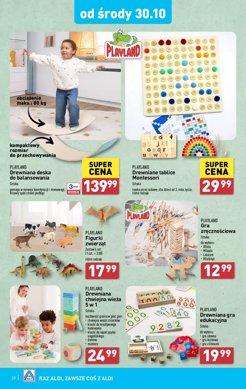 Gazetka promocyjna Aldi - Pełna oferta - ważna 28.10 do 02.11.2024 - strona 28 - produkty: Dzieci, Gra, Klocki, Monte, Tera, Wagi