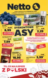 Gazetka promocyjna Netto - Artykuły spożywcze - Gazetka - ważna od 27.07 do 27.07.2022 - strona 1 - produkty: Piwa, Piwo, Ser, Gra, Borówka, Pstrąg tęczowy, Kawa mielona, Kawa, Tyskie, Podlaski, Pstrąg, Fa