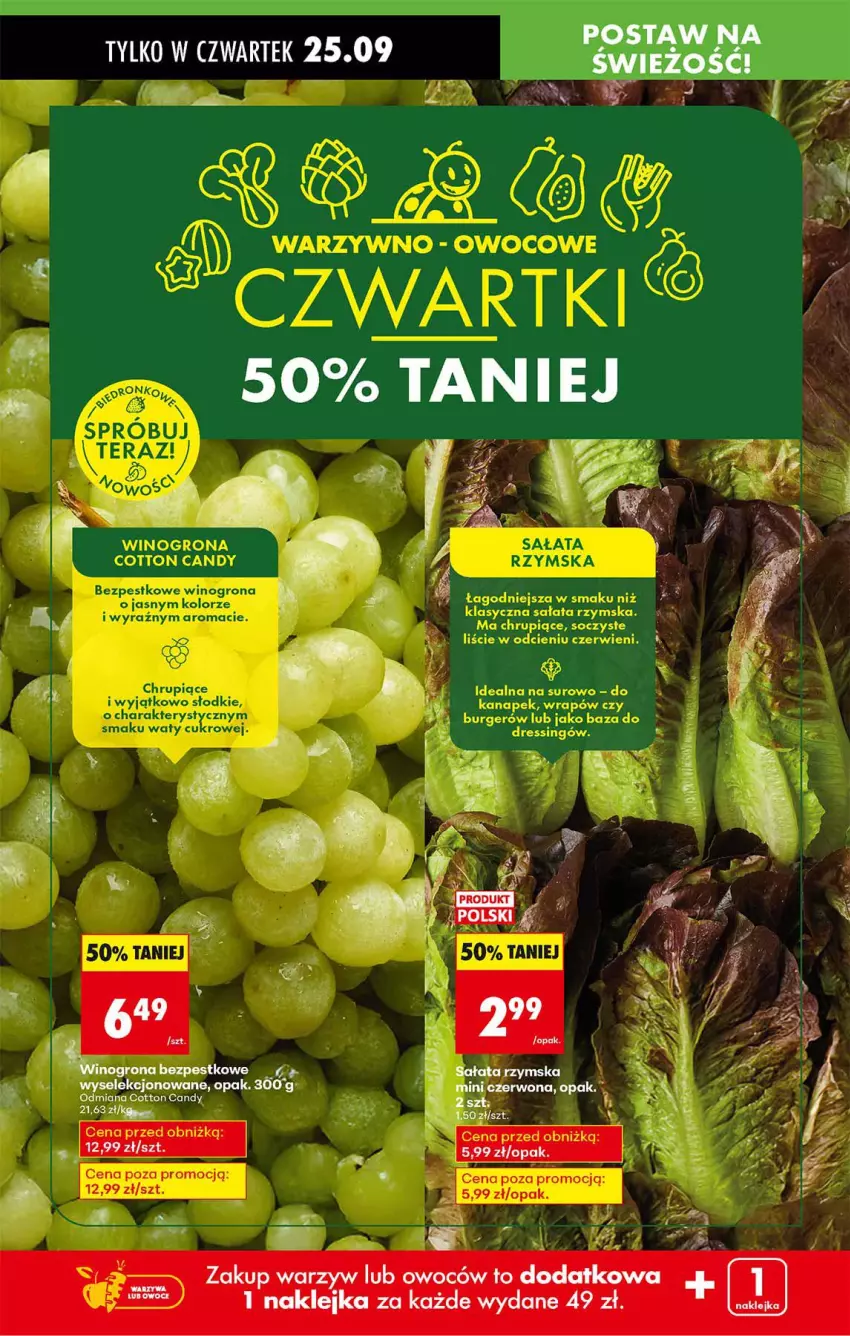 Gazetka promocyjna Biedronka - Od Czwartku - ważna 25.09 do 01.10.2025 - strona 20 - produkty: Candy, Fa, Klej, LG, Owoce, Sałat