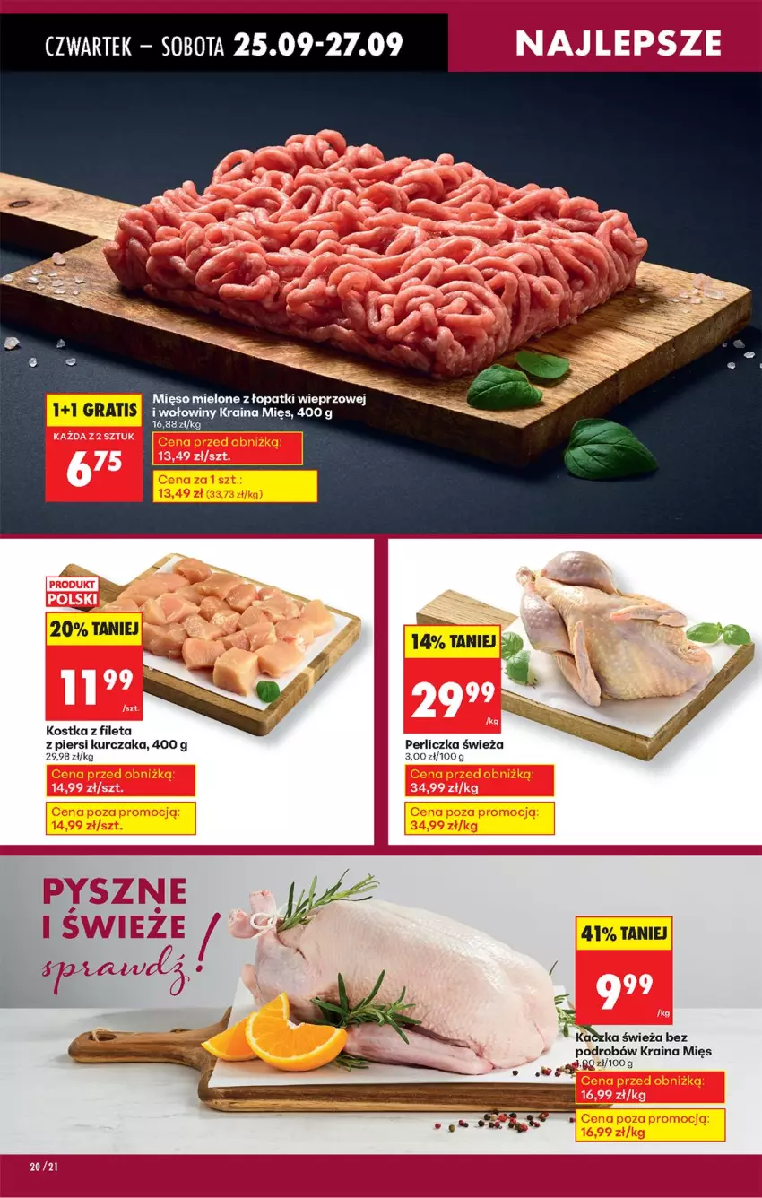 Gazetka promocyjna Biedronka - Od Czwartku - ważna 25.09 do 01.10.2025 - strona 24 - produkty: Kurczak, Mięso, Mięso mielone, Mięso mielone z łopatki wieprzowej, Orka, Perliczka