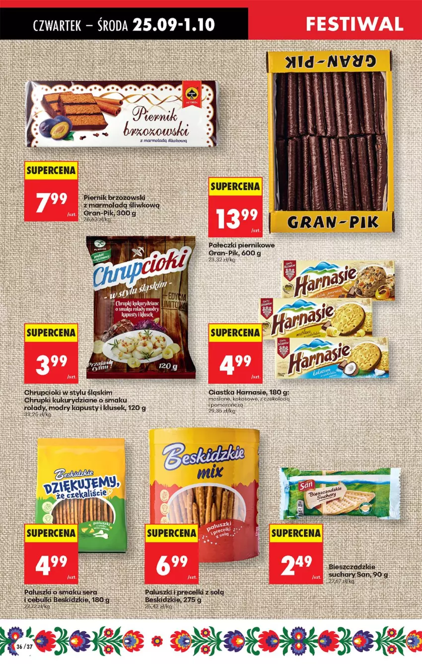 Gazetka promocyjna Biedronka - Od Czwartku - ważna 25.09 do 01.10.2025 - strona 42 - produkty: Beskidzki, Chrupki, Ciastka, Czekolada, Fa, Gra, Kokos, Mola, Piernik, Por, Ser