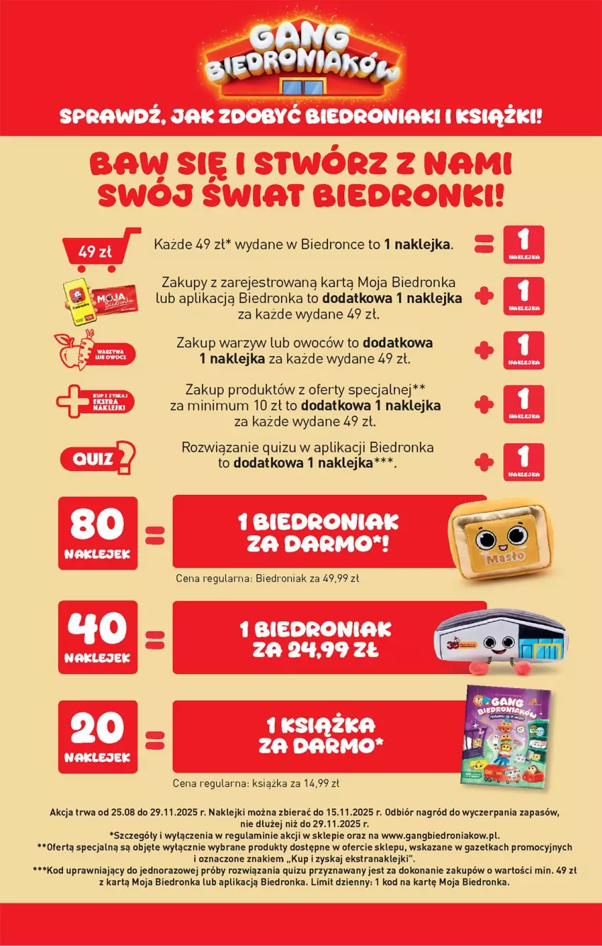 Gazetka promocyjna Biedronka - Od Czwartku - ważna 25.09 do 01.10.2025 - strona 51 - produkty: Klej, Quiz, Tran