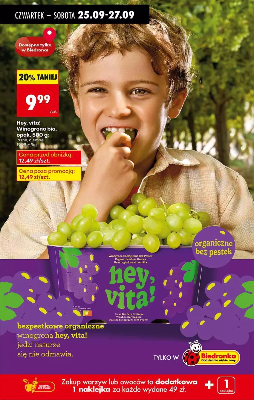 Gazetka promocyjna Biedronka - Od Czwartku - ważna 25.09 do 01.10.2025 - strona 55 - produkty: Gra, Klej, Stek, Wino, Winogrona
