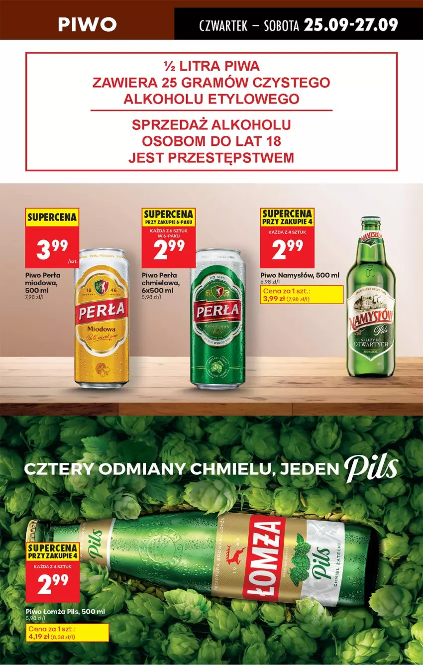 Gazetka promocyjna Biedronka - Od Czwartku - ważna 25.09 do 01.10.2025 - strona 61 - produkty: Namysłów, Perła, Piwo